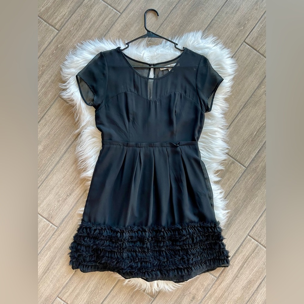 Elegant Black Women’s Size 8 Midi Dress by Lauren Conrad